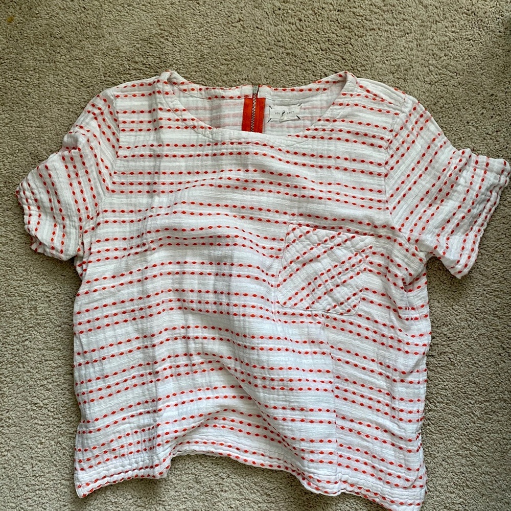 Lou & Grey XL Unique Embroidered Top